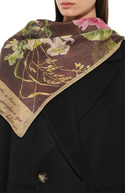 Шелковый платок букет GOURJI, арт. T23BA7R, фото 2