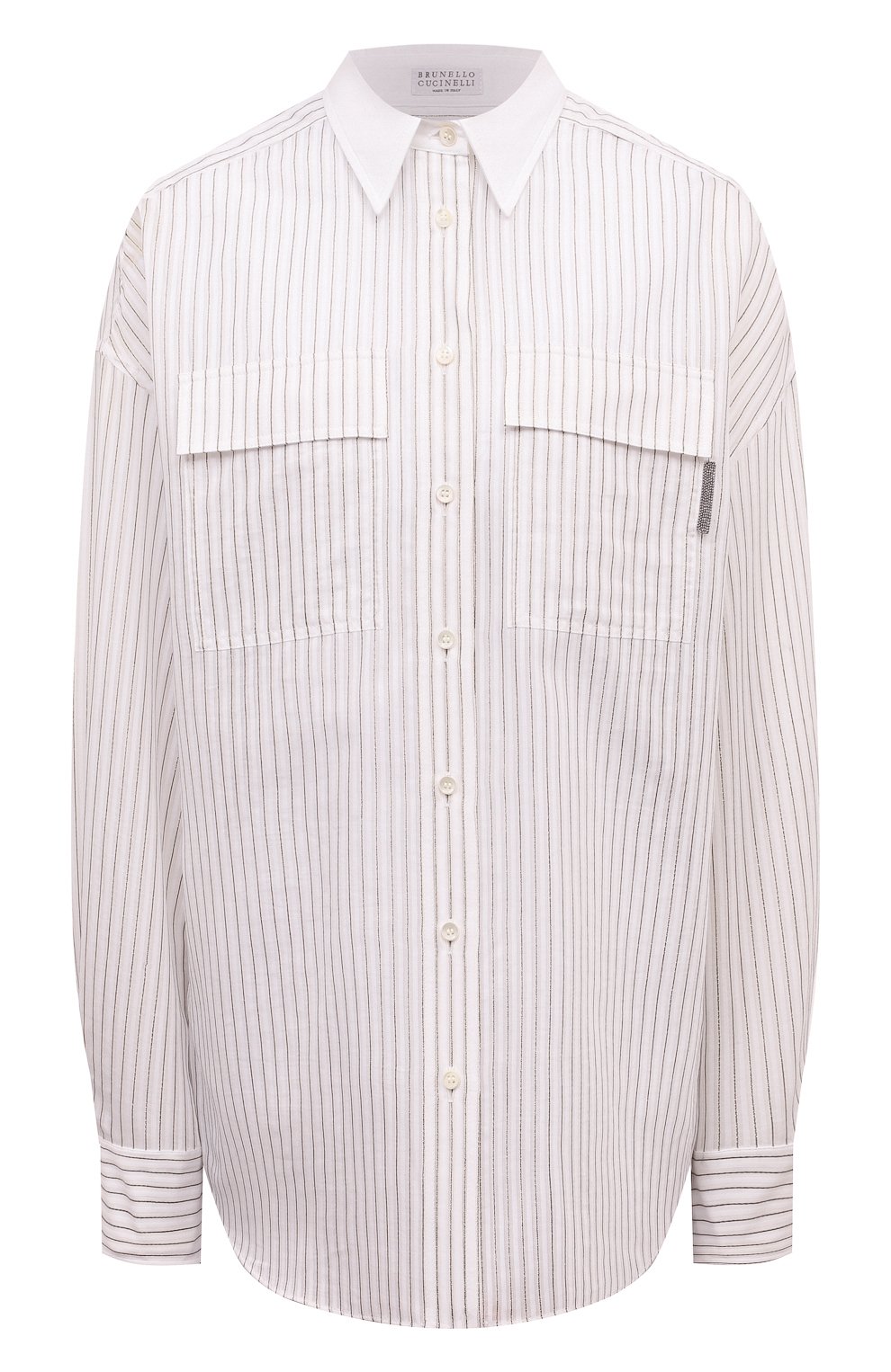 Рубашка из хлопка и шелка BRUNELLO CUCINELLI, арт. MP781MI216, фото 1