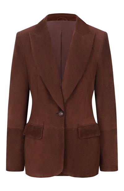 Женский замшевый жакет BRUNELLO CUCINELLI, арт. MPCLF208XP