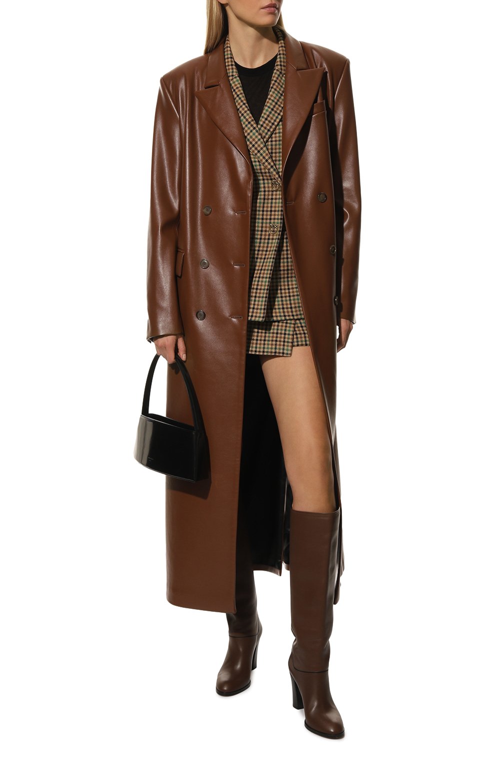 Хлопковые шорты PINKO коричневого цвета по цене 25300 руб., арт. 1G184N-A07Q, фото 2 Хлопковые шорты PINKO, арт. 1G184N-A07Q, фото 2