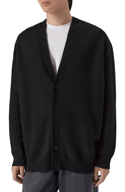 Шерстяной кардиган JIL SANDER черного цвета по цене 157500 руб., арт. J22HP0005/J14603, фото 3 Шерстяной кардиган JIL SANDER, арт. J22HP0005/J14603, фото 3