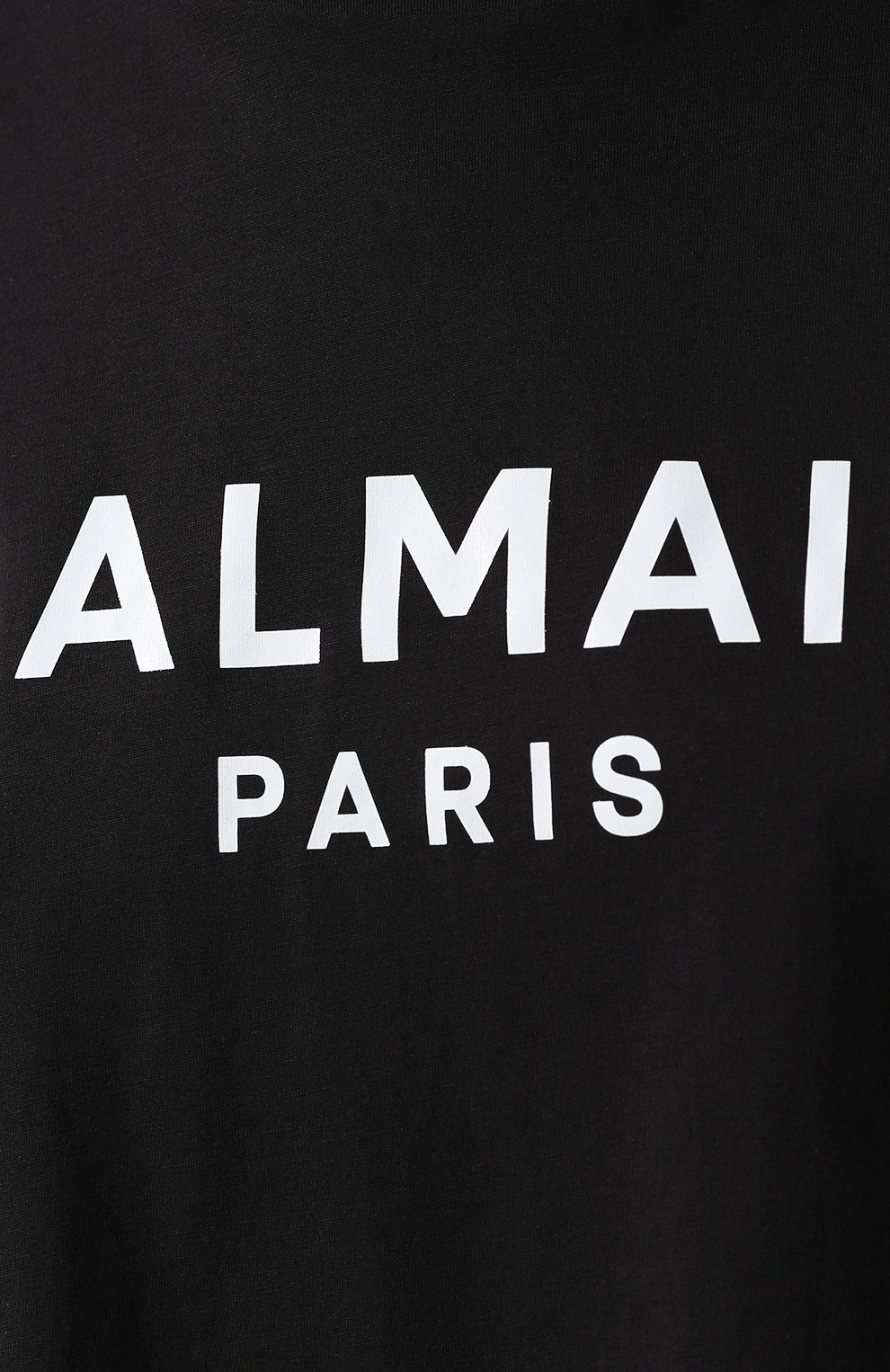 Хлопковая футболка BALMAIN черно-белого цвета по цене 23300 руб., арт. TF01357/I416, фото 5 Хлопковая футболка BALMAIN, арт. TF01357/I416, фото 5