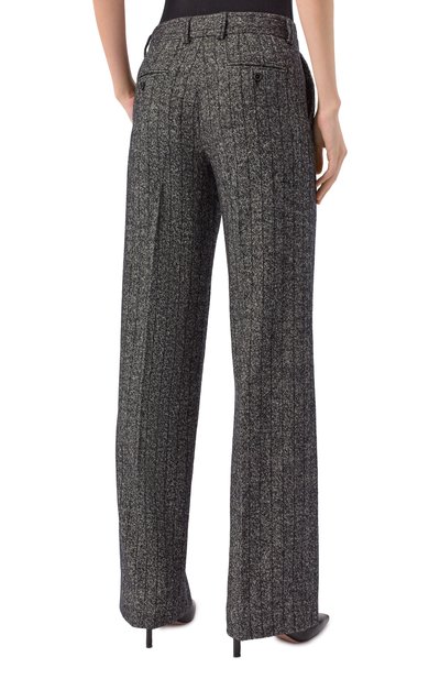 Шерстяные брюки DOLCE & GABBANA темно-серого цвета по цене 131500 руб., арт. FTC31T/FRZAN, фото 4 Шерстяные брюки DOLCE & GABBANA, арт. FTC31T/FRZAN, фото 4