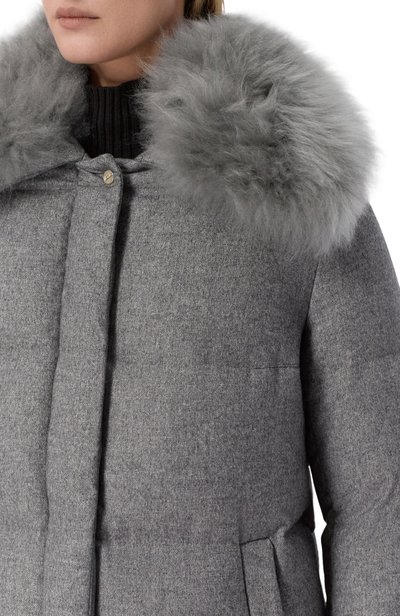 Пуховик с воротником из козлика HERNO, арт. PI002295D/38087, фото 5