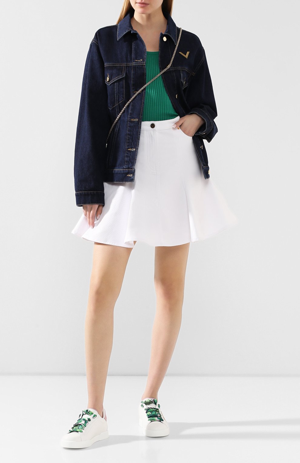 Кожаные кеды portofino light DOLCE & GABBANA, арт. CK1602/AW017, фото 2