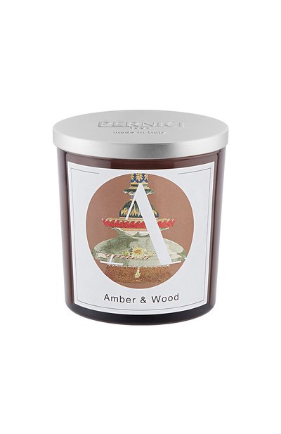 Свеча amber &amp; wood (350g) PERNICI, арт. 8001962075145