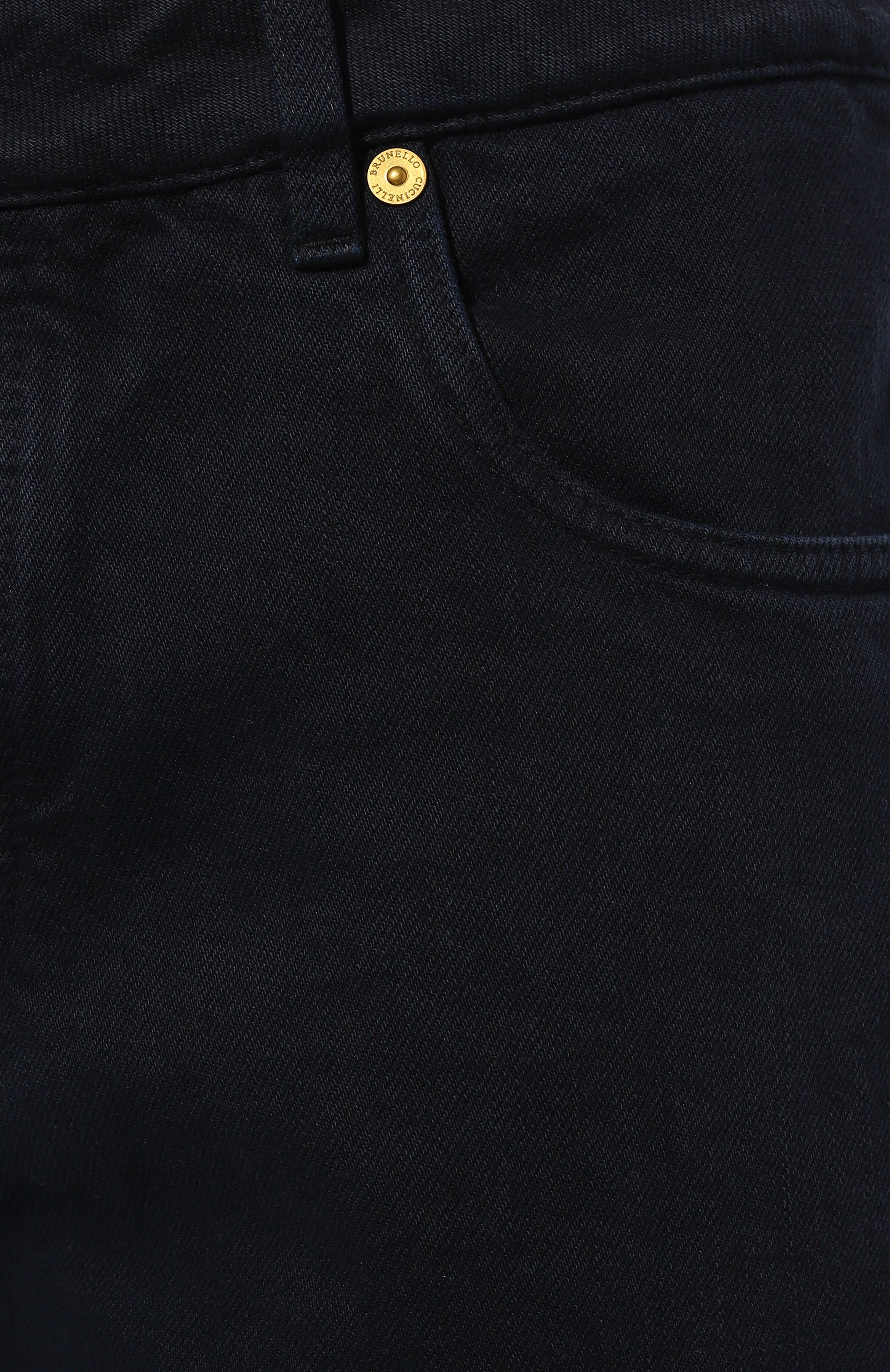 Джинсы straight fit BRUNELLO CUCINELLI темно-синего цвета по цене 94150 руб., арт. M262PB2275, фото 5 Джинсы straight fit BRUNELLO CUCINELLI, арт. M262PB2275, фото 5