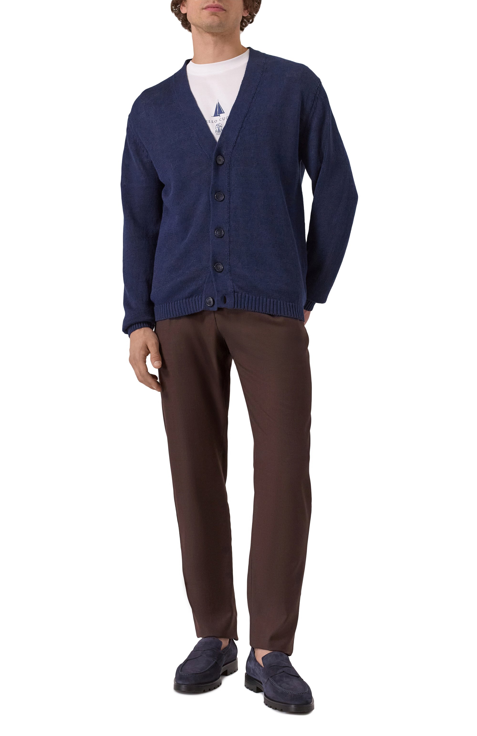 Замшевые лоферы detroit SANTONI, арт. MGDG18610NE0BSEY, фото 2