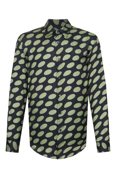 Мужская рубашка из вискозы DRIES VAN NOTEN, арт. 020713/3002