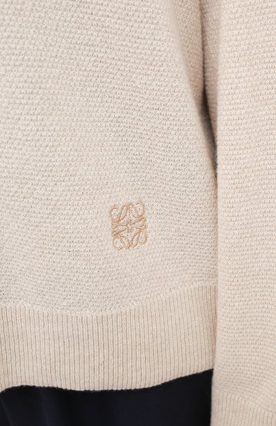 Кашемировый джемпер LOEWE бежевого цвета по цене 124500 руб., арт. S540Y14K49, фото 5 Кашемировый джемпер LOEWE, арт. S540Y14K49, фото 5