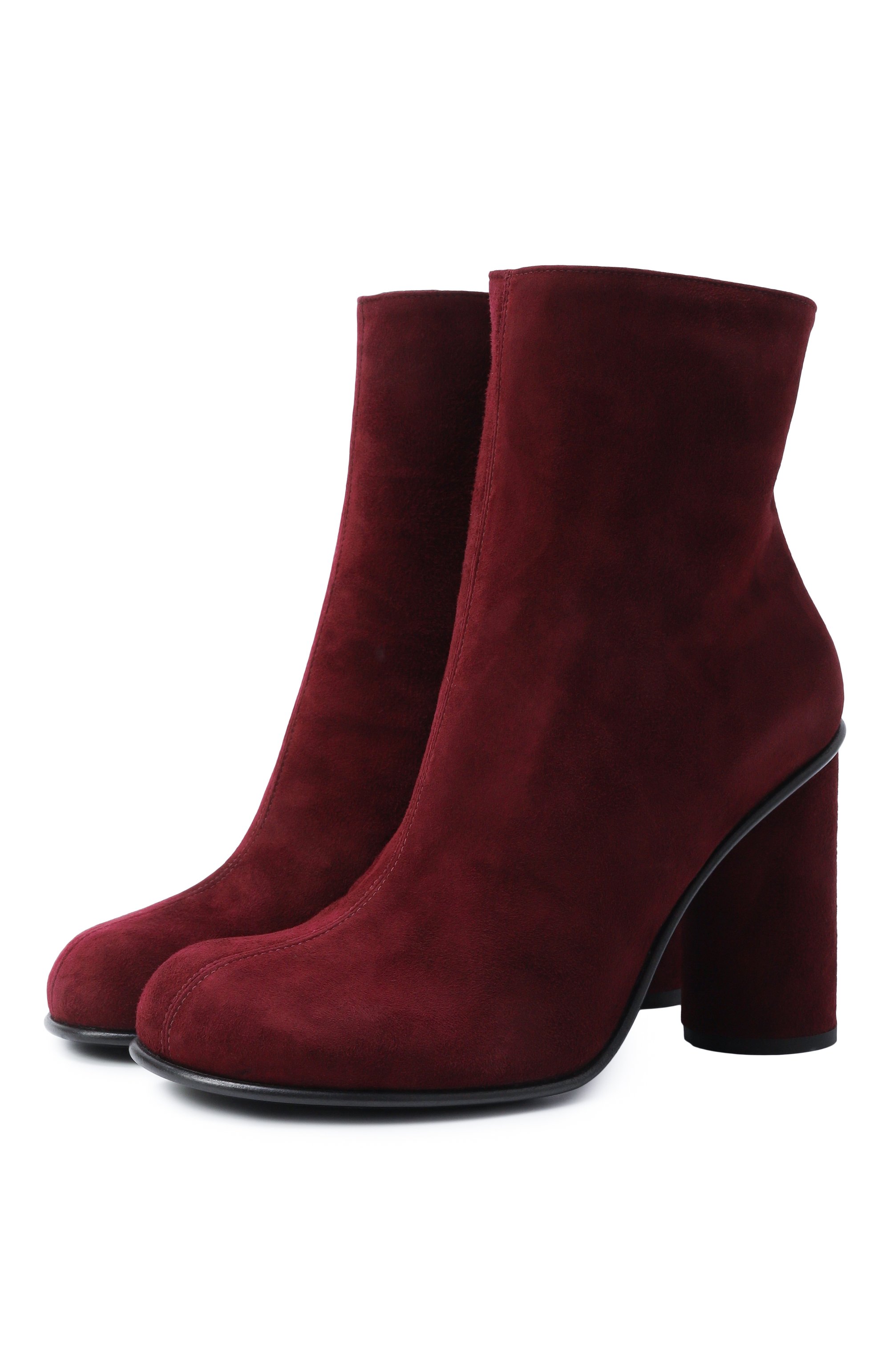 Замшевые ботильоны MATTIA CAPEZZANI бордового цвета по цене 59950 руб., арт. W518/CAM0SCI0, фото 1 Замшевые ботильоны MATTIA CAPEZZANI, арт. W518/CAM0SCI0, фото 1