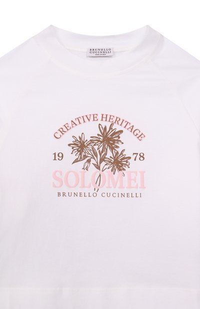 Хлопковая футболка BRUNELLO CUCINELLI, арт. B0T81T486A, фото 3