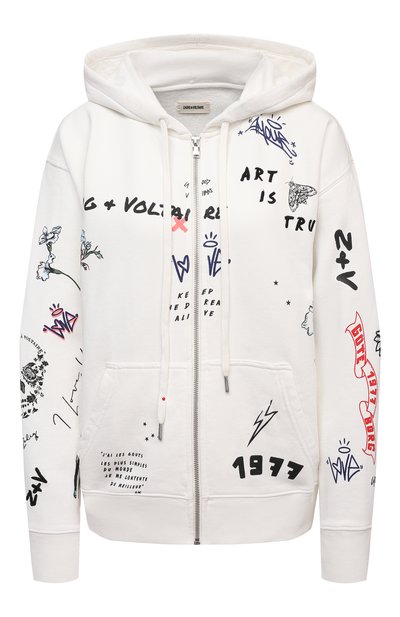 Женский хлопковая толстовка ZADIG AND VOLTAIRE, арт. SKTR7102F