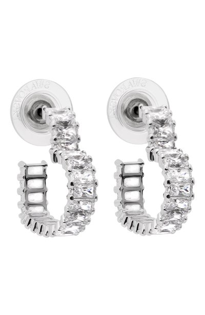 Серьги matrix SWAROVSKI серебряного цвета по цене 22950 руб., арт. 5653170, фото 3 Серьги matrix SWAROVSKI, арт. 5653170, фото 3