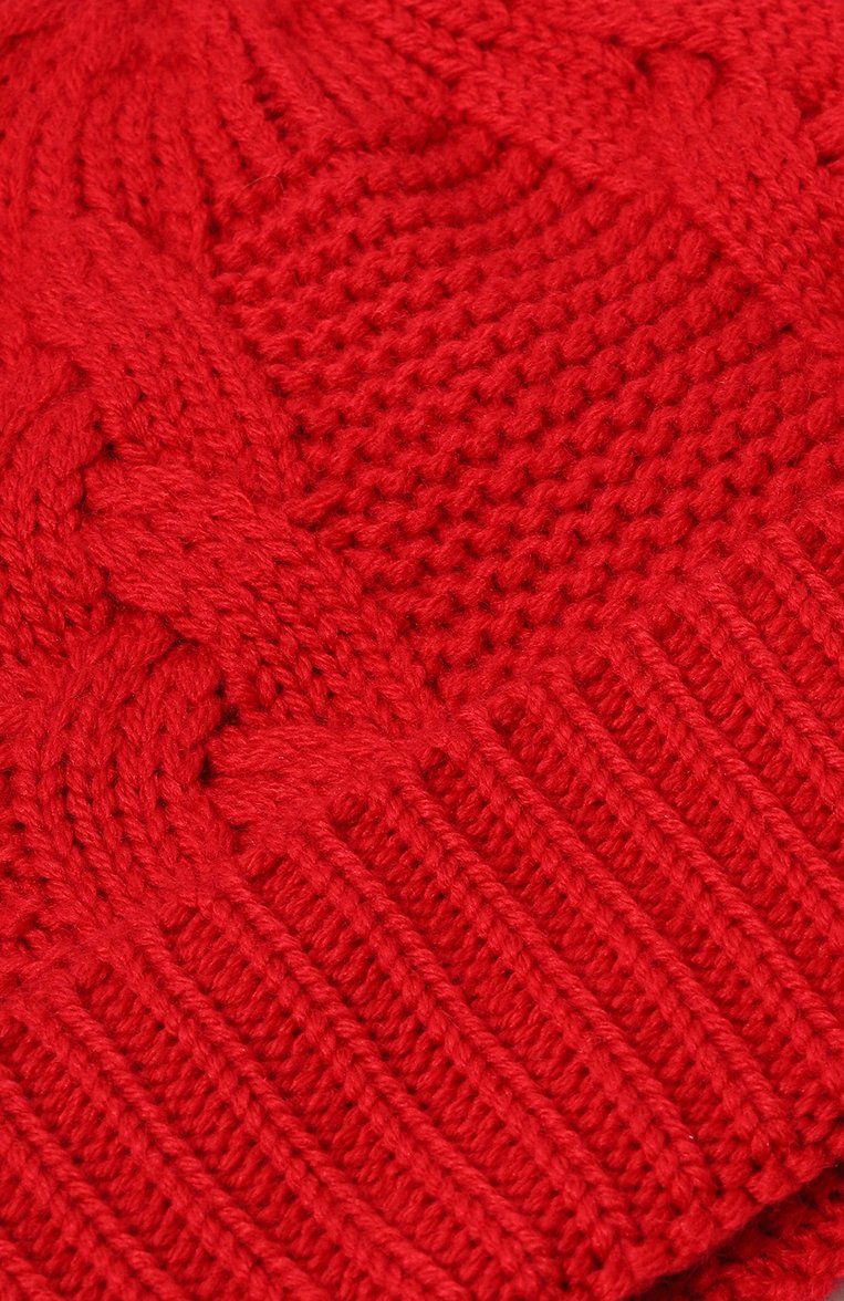 Женская шерстяная шапка VIVETTA красного цвета, арт. VS2AC0003-PC007 | Фото 4 (Материал: Текстиль, Шерсть; Материал сплава: Проставлено; Нос: Не проставлено)