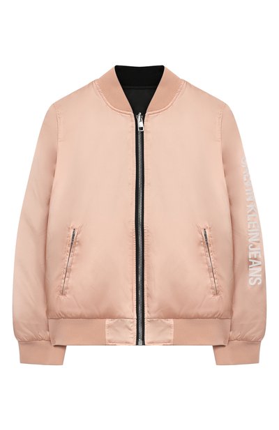 Двусторонний бомбер CALVIN KLEIN JEANS светло-розового цвета по цене 12500 руб., арт. IG0IG00010, фото 1 Двусторонний бомбер CALVIN KLEIN JEANS, арт. IG0IG00010, фото 1