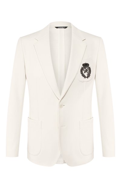 Хлопковый пиджак DOLCE & GABBANA, арт. G2NW6Z/FUGJM, фото 1