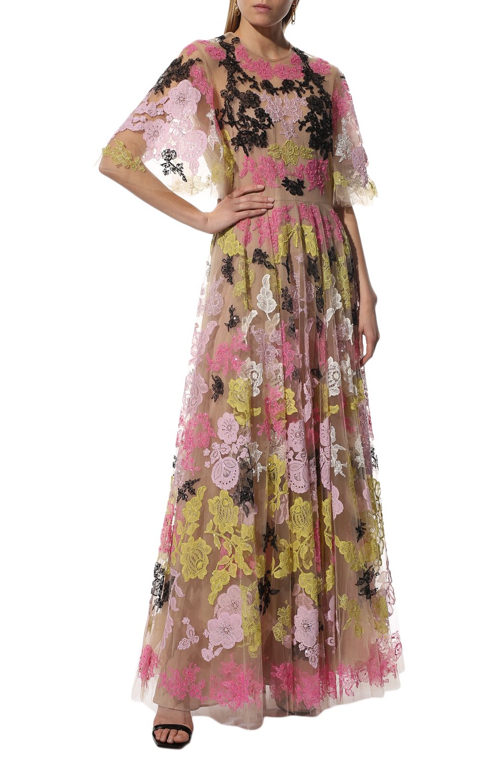 Платье VALENTINO разноцветного цвета по цене 2665000 руб., арт. XB3VDCZ51ED, фото 2 Платье VALENTINO, арт. XB3VDCZ51ED, фото 2