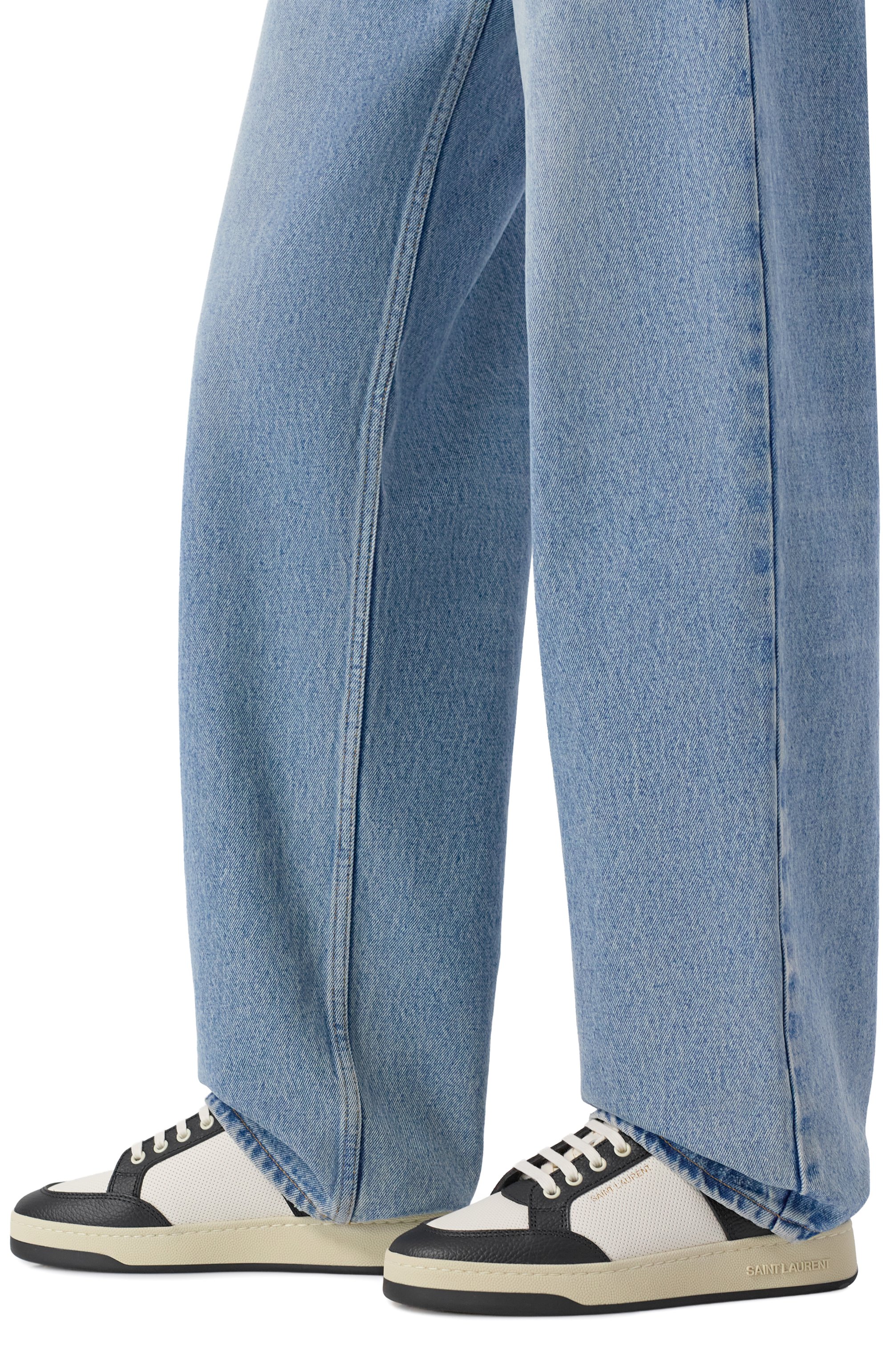 Кожаные кеды sl/61 SAINT LAURENT, арт. 713602/AAAWR, фото 2