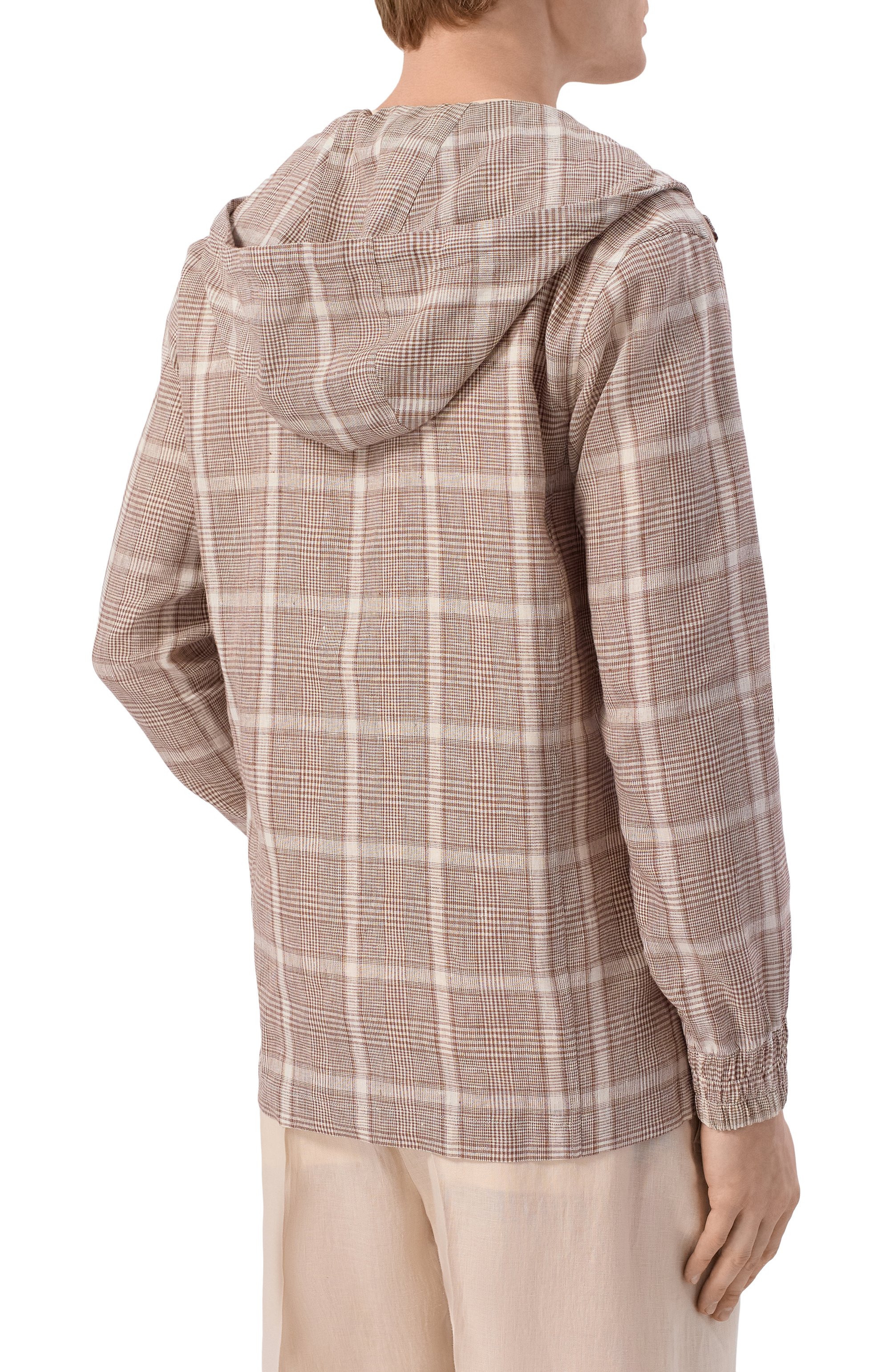 Льняная куртка-рубашка KITON, арт. UMC010H096380, фото 4