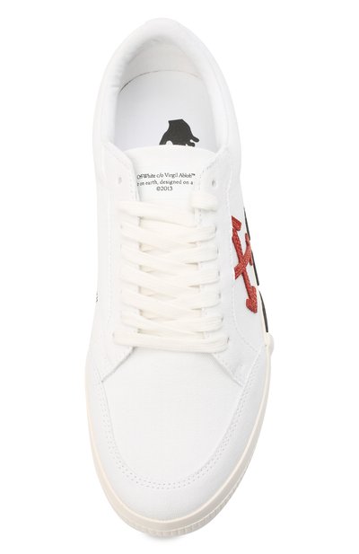 Текстильные кеды vulcanized OFF-WHITE, арт. 0MIA085R21FAB0020116, фото 5