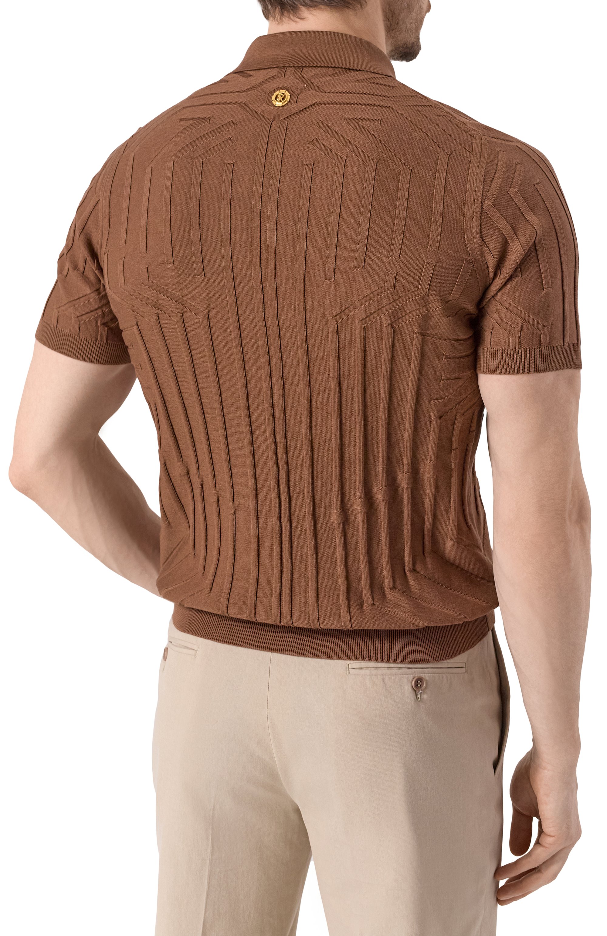 Поло из хлопка и шелка STEFANO RICCI, арт. K818089P31/F25171, фото 4