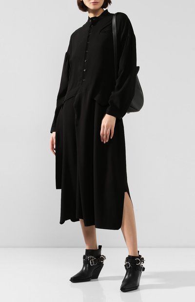 Платье YOHJI YAMAMOTO черного цвета по цене 79800 руб., арт. FJ-D51-200, фото 2 Платье YOHJI YAMAMOTO, арт. FJ-D51-200, фото 2