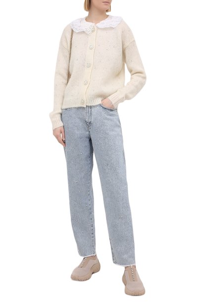 Текстильные кроссовки MIU MIU, арт. 5S375D-3KP4-F0A48-010, фото 2