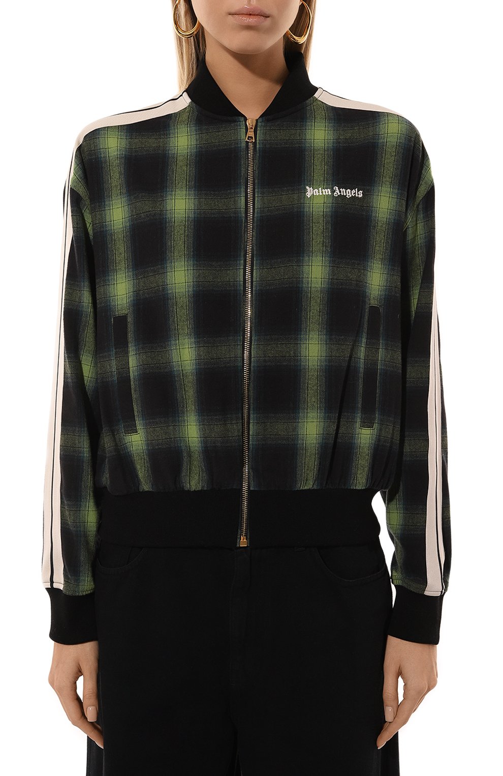 Хлопковый бомбер PALM ANGELS, арт. PWBD058F24FAB001, фото 3