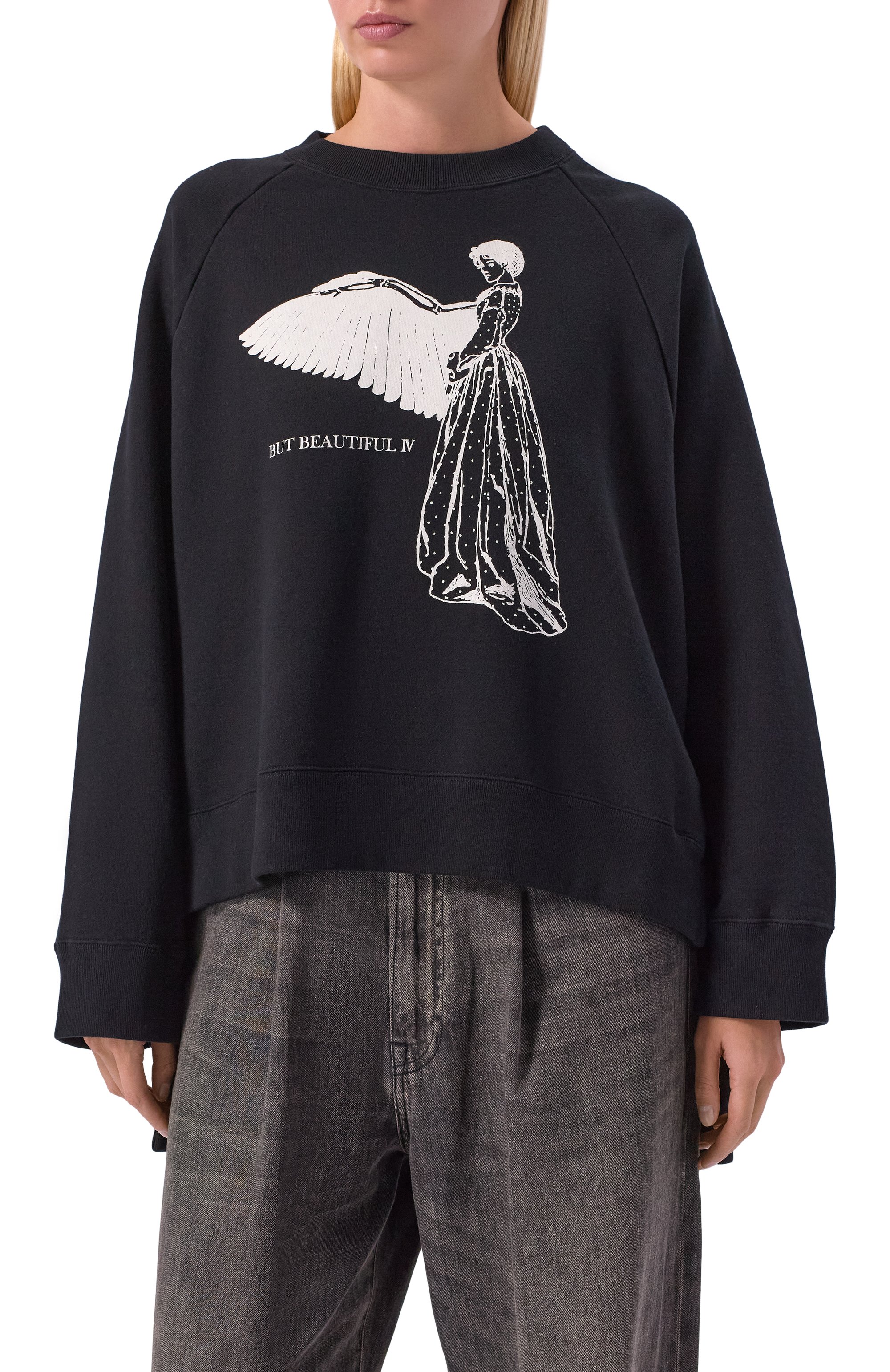 Хлопковый свитшот UNDERCOVER черного цвета по цене 39950 руб., арт. UC2E1894-3, фото 3 Хлопковый свитшот UNDERCOVER, арт. UC2E1894-3, фото 3