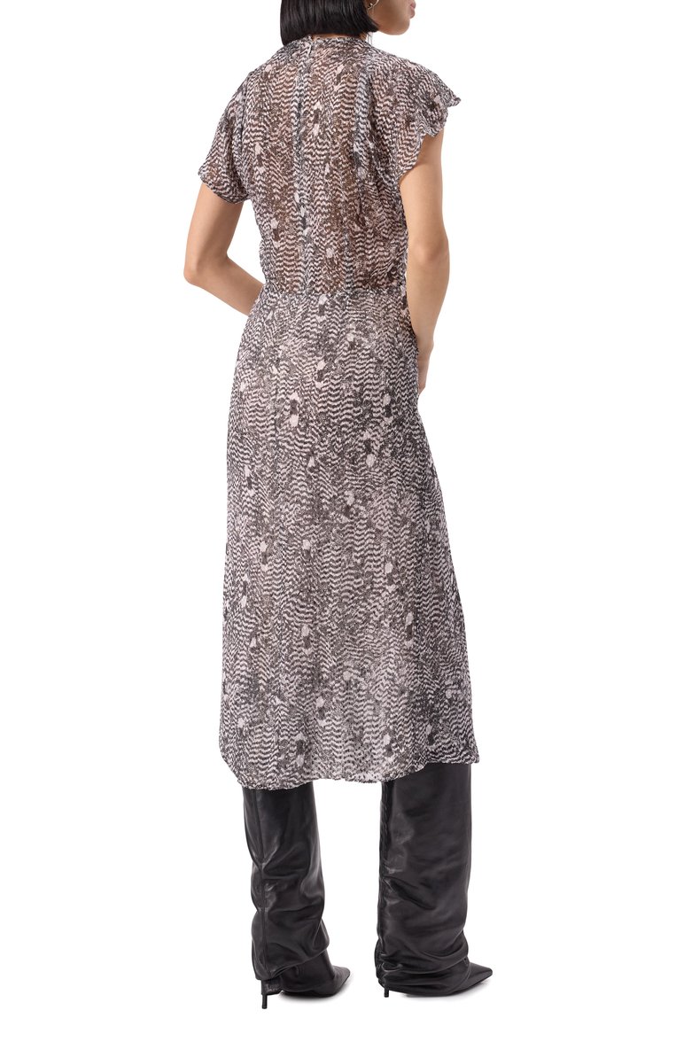 Платье из вискозы и шелка ISABEL MARANT, арт. 25PR00229FC/C1J06I, фото 4