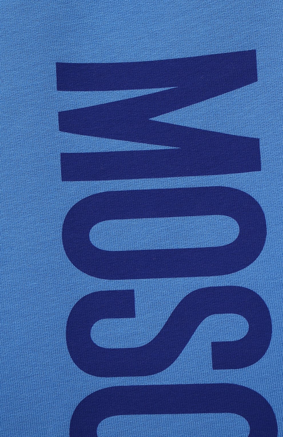 Хлопковые джоггеры MOSCHINO синего цвета по цене 8710 руб., арт. HMP03L/LDA27/4A-8A, фото 3 Хлопковые джоггеры MOSCHINO, арт. HMP03L/LDA27/4A-8A, фото 3