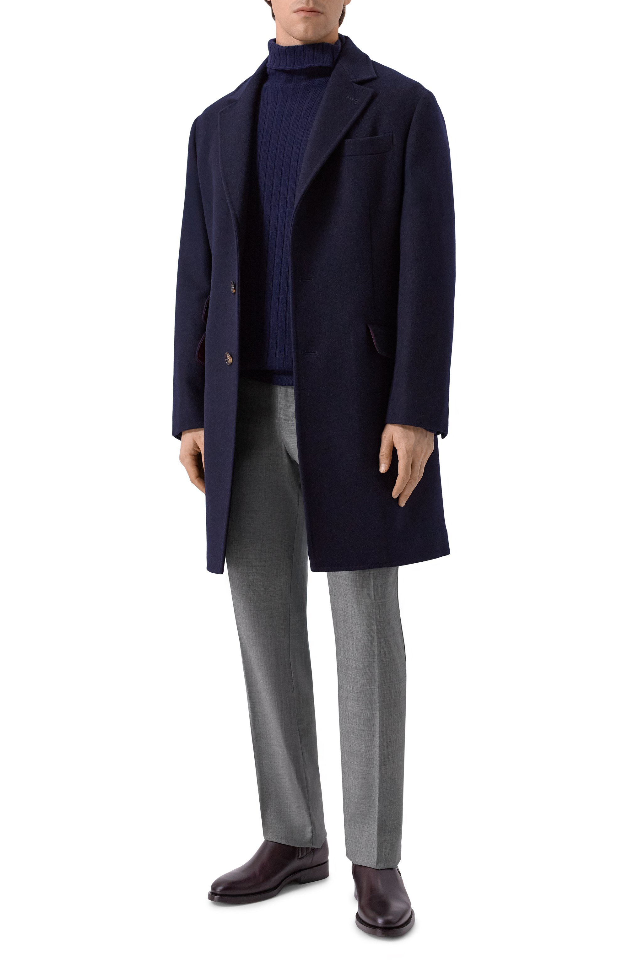 Шерстяные брюки KITON серого цвета по цене 232000 руб., арт. UPLACRK0123G01, фото 2 Шерстяные брюки KITON, арт. UPLACRK0123G01, фото 2