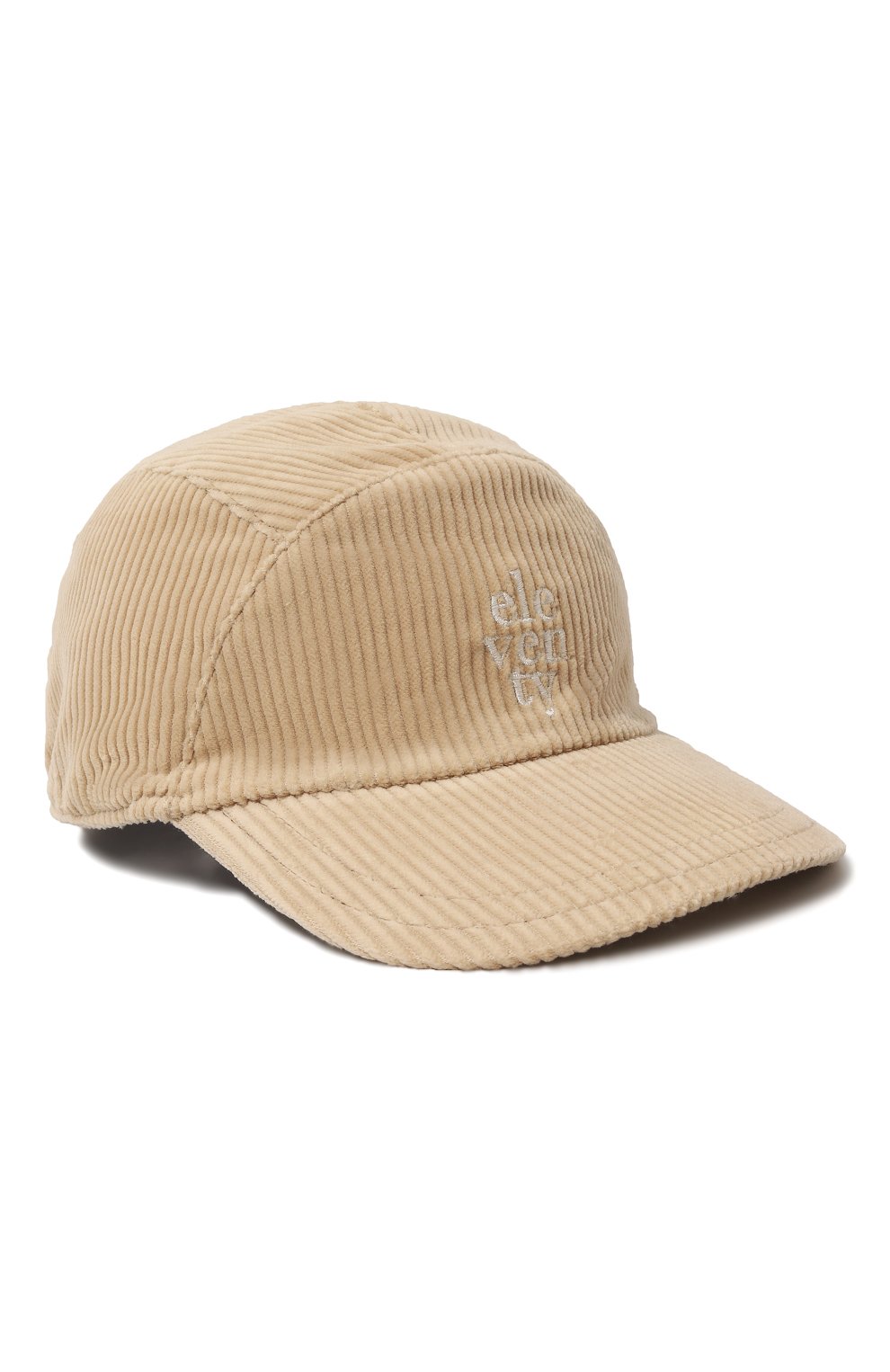 Вельветовая бейсболка ELEVENTY бежевого цвета по цене 12350 руб., арт. ET0P27 V0063, фото 1 Вельветовая бейсболка ELEVENTY, арт. ET0P27 V0063, фото 1