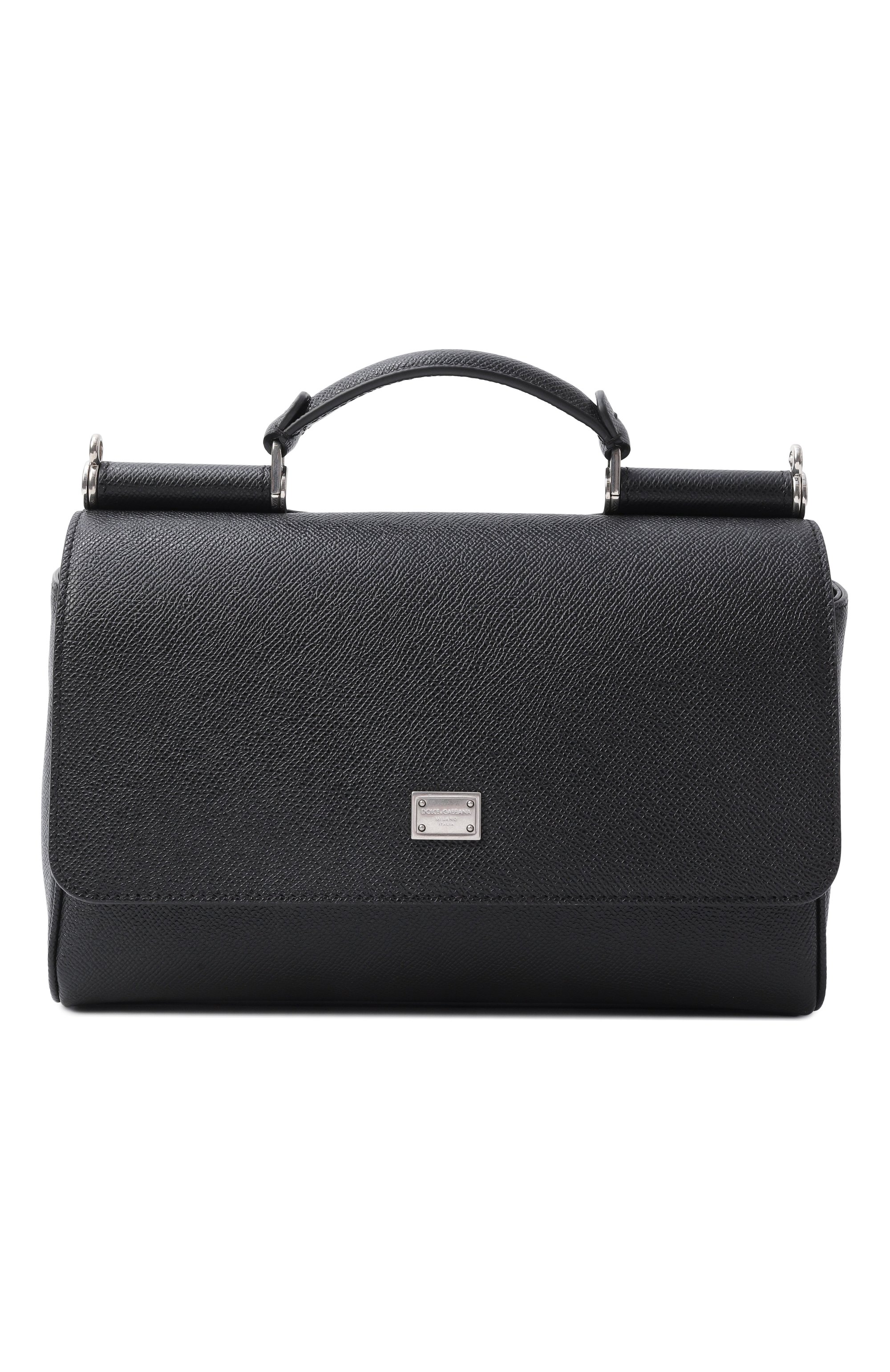 Сумка sicily DOLCE & GABBANA черного цвета по цене 241500 руб., арт. BM2516/BG065, фото 1 Сумка sicily DOLCE & GABBANA, арт. BM2516/BG065, фото 1