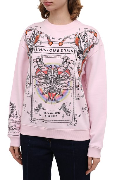 Хлопковый свитшот GIVENCHY, арт. BWJ0193Z3V, фото 4