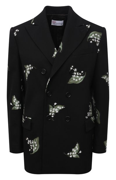Женский жакет из хлопка и шерсти REDVALENTINO, арт. VR3CEC40/5M4