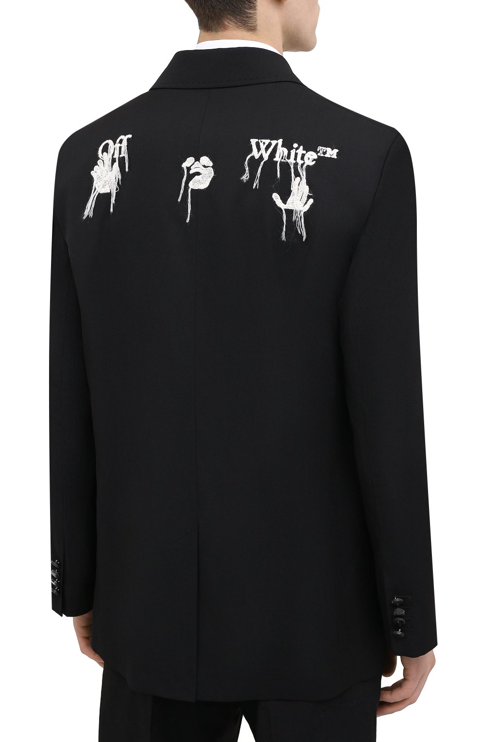 Шерстяной пиджак OFF-WHITE, арт. 0MEF061E20FAB0011001, фото 4