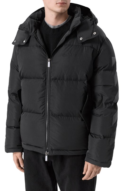 Пуховик Off-White 0MED066F25FAB001 Чёрный  0MED066F25FAB001 Фото 3