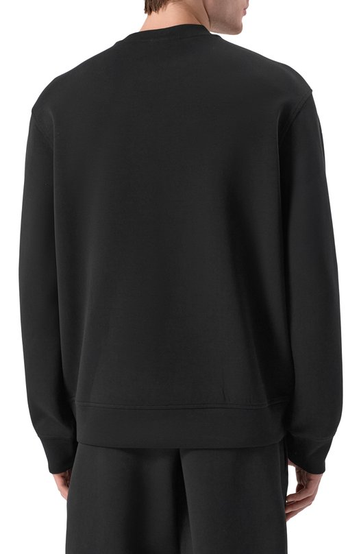 Хлопковый свитшот Emporio Armani EM002925/AF10013 Чёрный  EM002925/AF10013 Фото 4