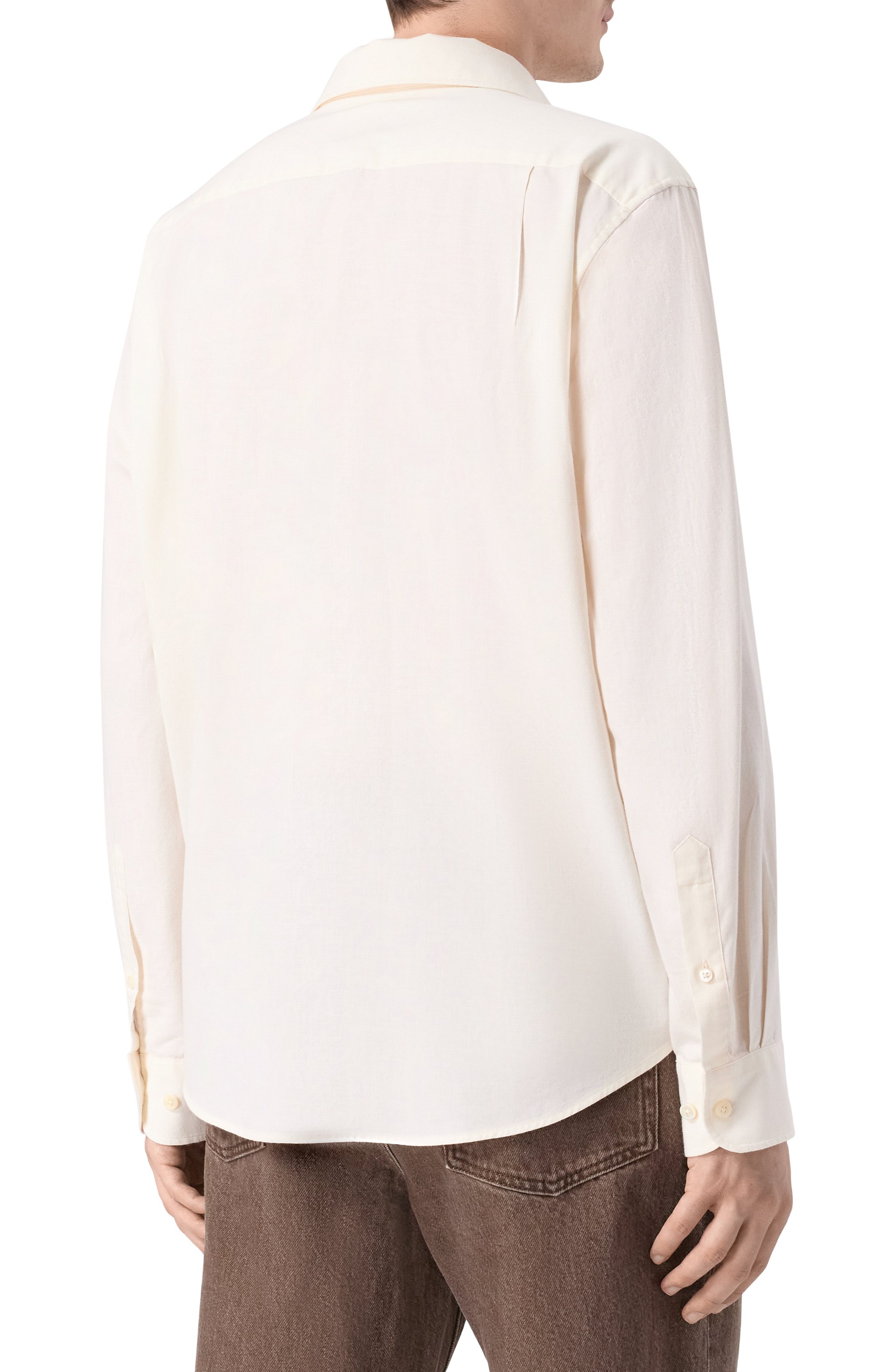 Рубашка из хлопка и шерсти 12 STOREEZ, арт. 135616, фото 4