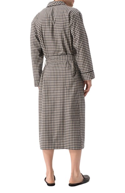 Халат из хлопка и шерсти ZIMMERLI, арт. 4600-75143, фото 4