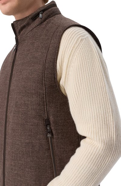 Жилет из шерсти и шелка CORNELIANI, арт. 28C571/2A16247, фото 5