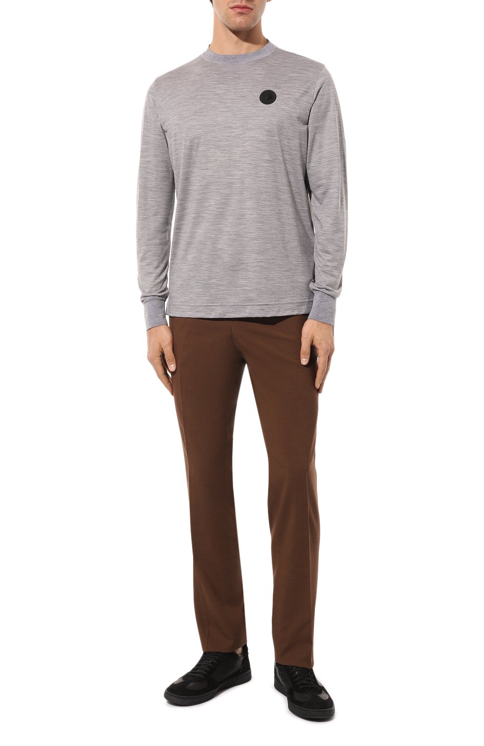 Шерстяной джемпер STEFANO RICCI серого цвета по цене 108000 руб., арт. K909032G01/T23302, фото 2 Шерстяной джемпер STEFANO RICCI, арт. K909032G01/T23302, фото 2