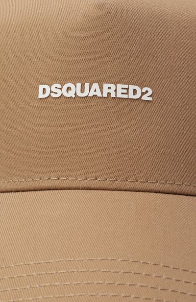 Хлопковая бейсболка DSQUARED2 бежевого цвета по цене 19900 руб., арт. BCM0603/05C00001, фото 4 Хлопковая бейсболка DSQUARED2, арт. BCM0603/05C00001, фото 4