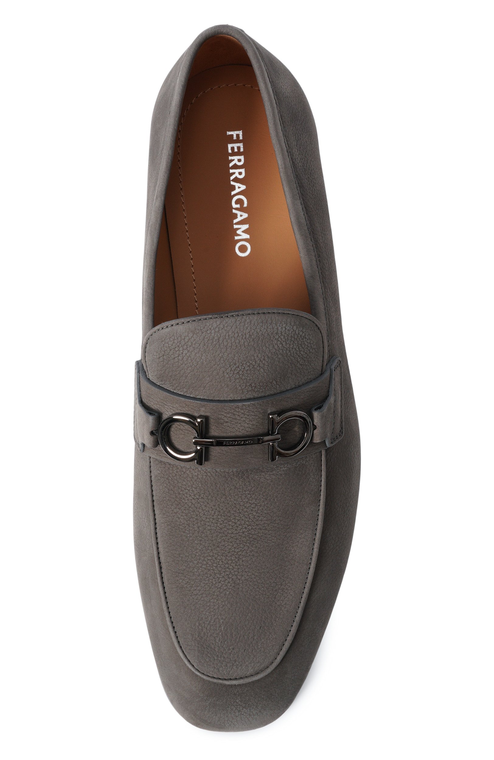Лоферы biarritz из нубука FERRAGAMO, арт. 029268/792749, фото 5