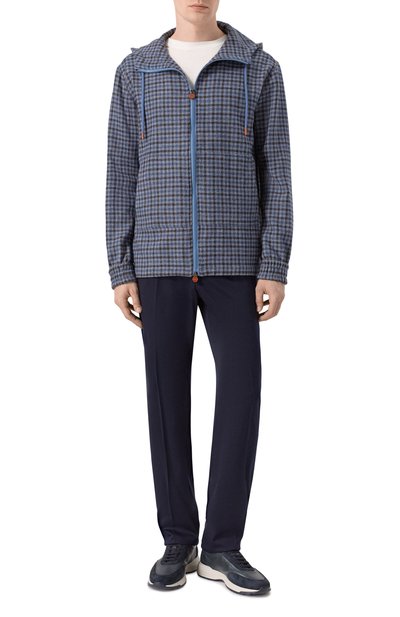 Мужская рубашка из шерсти и шелка KITON, арт. UMC010K0128G01