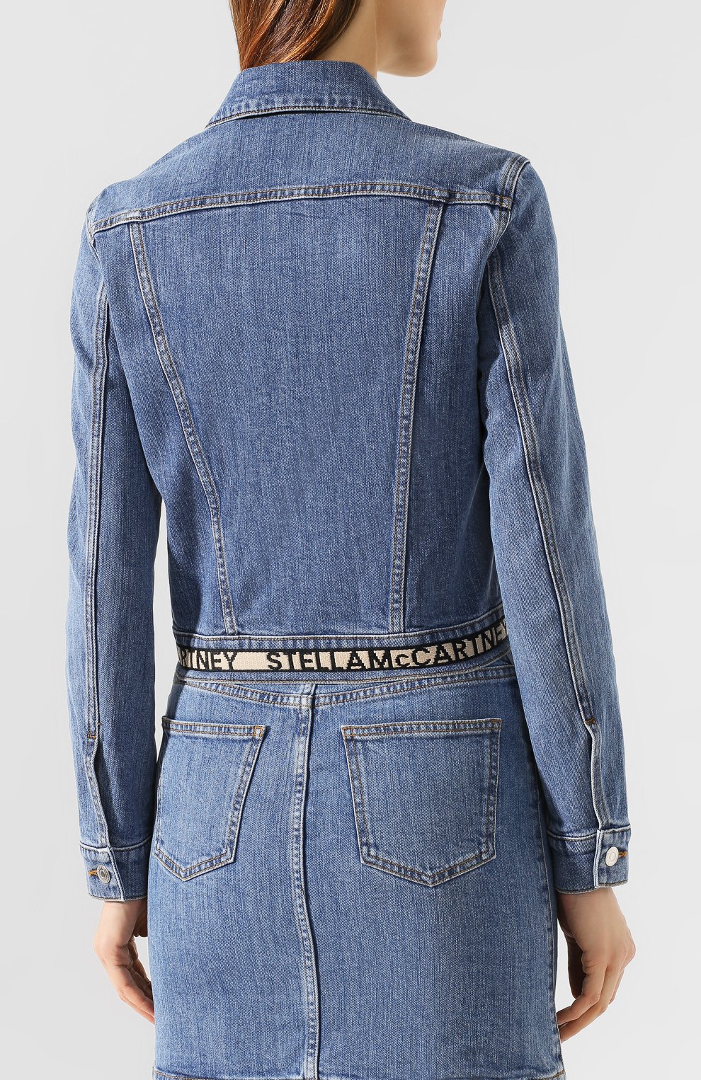 Джинсовая куртка STELLA MCCARTNEY синего цвета по цене 75550 руб., арт. 600260/SNH59, фото 4 Джинсовая куртка STELLA MCCARTNEY, арт. 600260/SNH59, фото 4