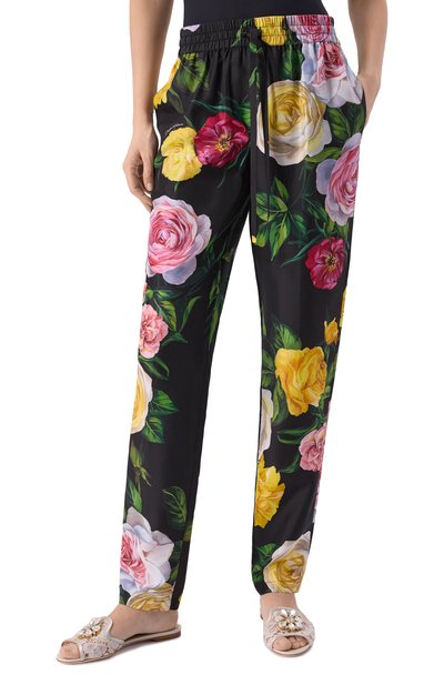Шелковые брюки DOLCE & GABBANA, арт. FTC11T/IS1XJ, фото 3