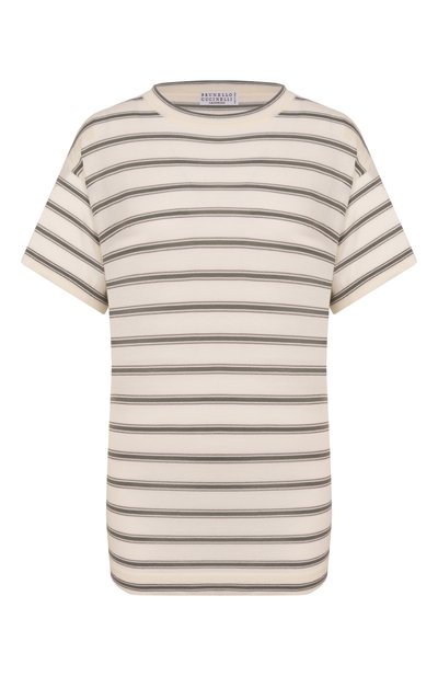 Женская футболка из шерсти и кашемира BRUNELLO CUCINELLI, арт. M14854100